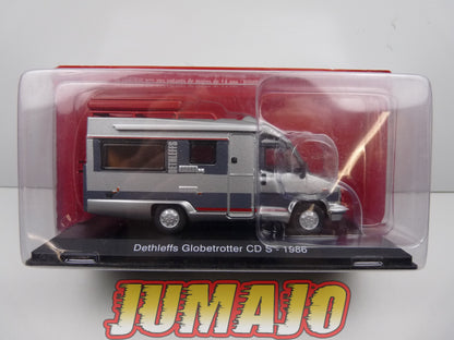 CC59 1/43 camping cars hachettes IXO : Dethleffs Globetrotter CD S 1986