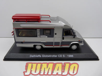 CC59 1/43 camping cars hachettes IXO : Dethleffs Globetrotter CD S 1986