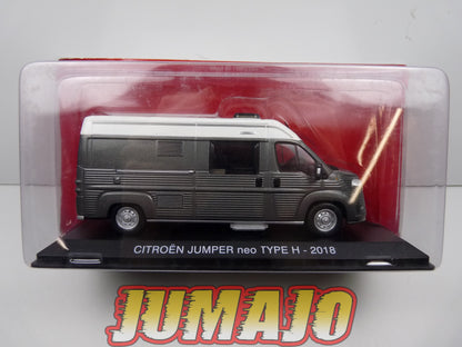 CC60 1/43 camping cars hachettes IXO : Citroën Jumper neo Type H 2018