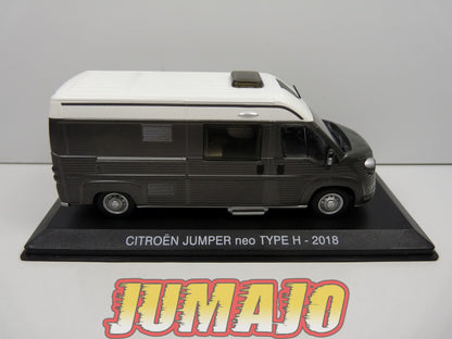 CC60 1/43 camping cars hachettes IXO : Citroën Jumper neo Type H 2018