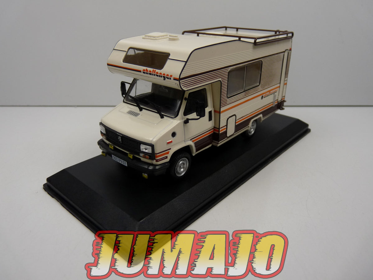 CC42 1/43 camping cars hachettes IXO : Peugeot J5 Gruau Challenger 340 1985