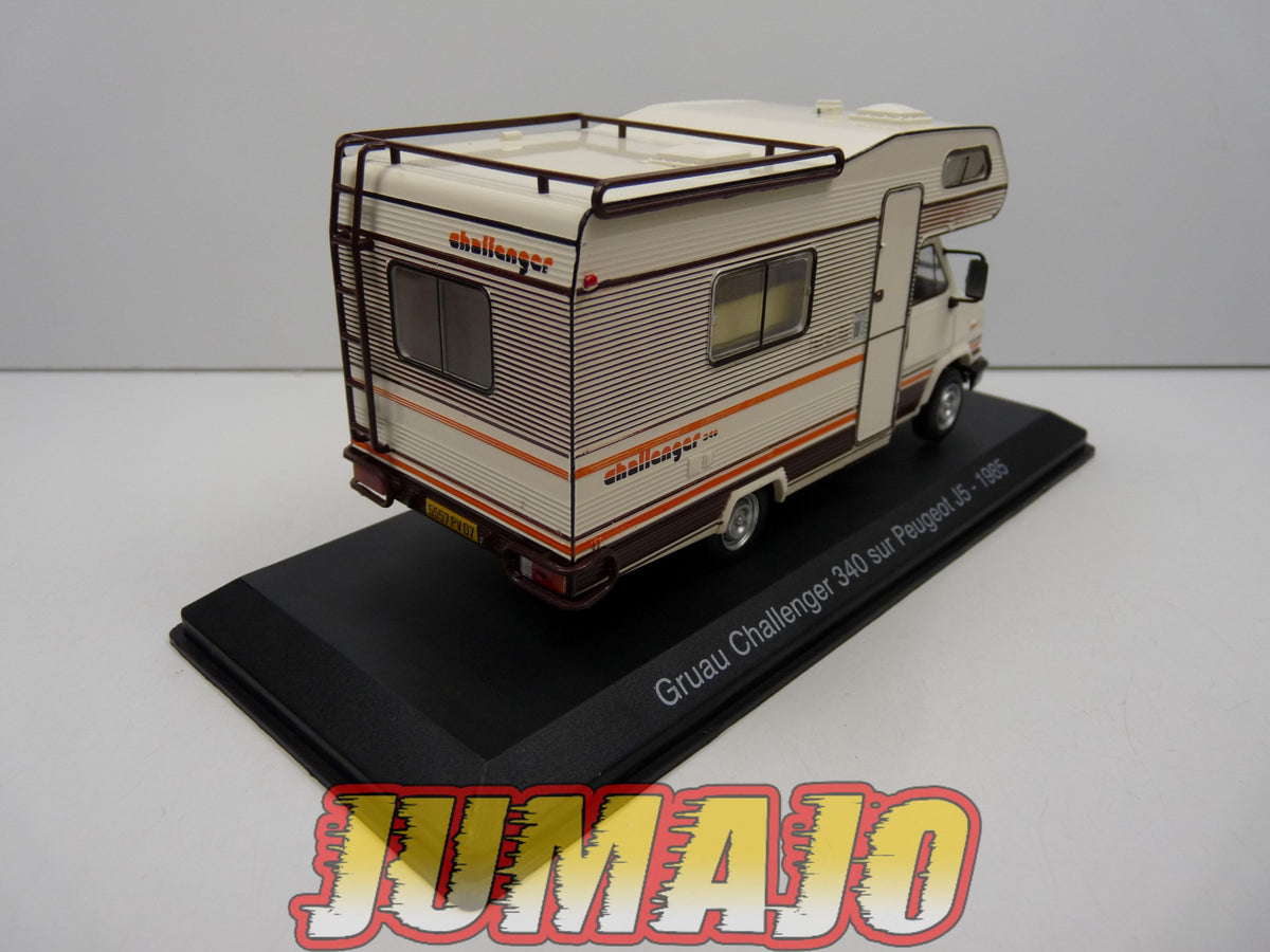 CC42 1/43 camping cars hachettes IXO : Peugeot J5 Gruau Challenger 340 1985