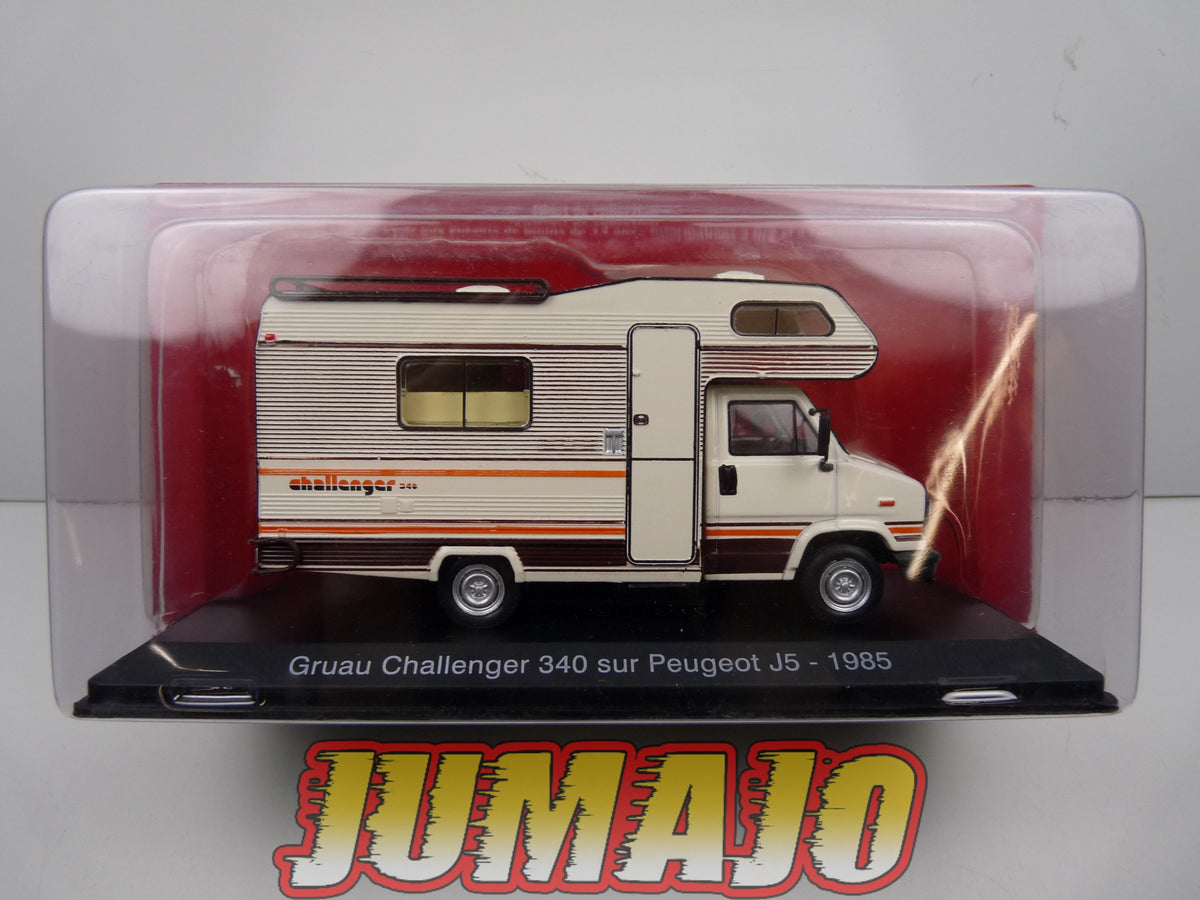 CC42 1/43 camping cars hachettes IXO : Peugeot J5 Gruau Challenger 340 1985