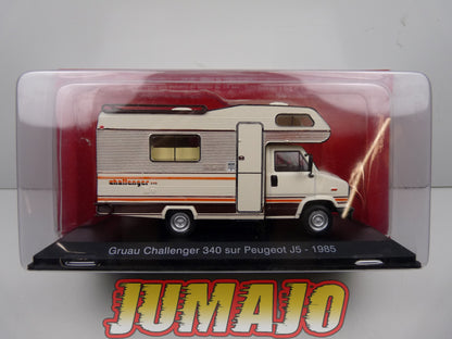 CC42 1/43 camping cars hachettes IXO : Peugeot J5 Gruau Challenger 340 1985