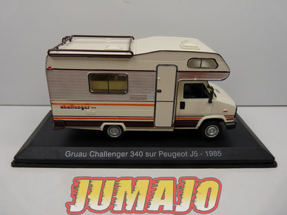 CC42 1/43 camping cars hachettes IXO : Peugeot J5 Gruau Challenger 340 1985
