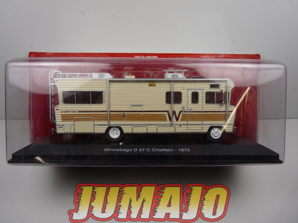 CCE7 1/43 camping cars hachettes IXO Winnebago D27 C Chieftain 1973 (The walking dead)