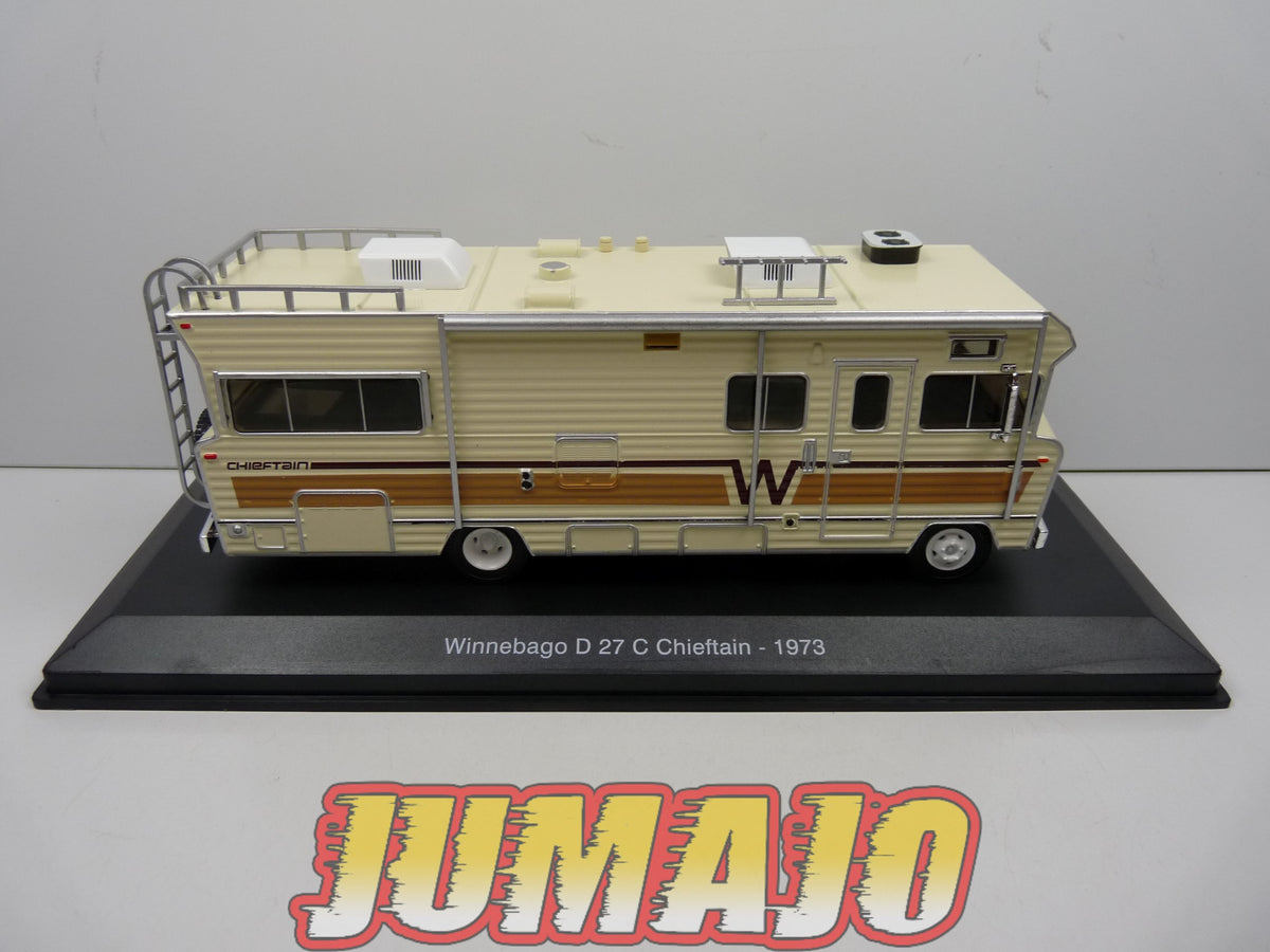 CCE7 1/43 camping cars hachettes IXO Winnebago D27 C Chieftain 1973 (The walking dead)