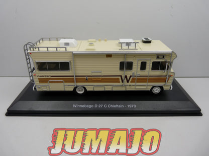CCE7 1/43 camping cars hachettes IXO Winnebago D27 C Chieftain 1973 (The walking dead)