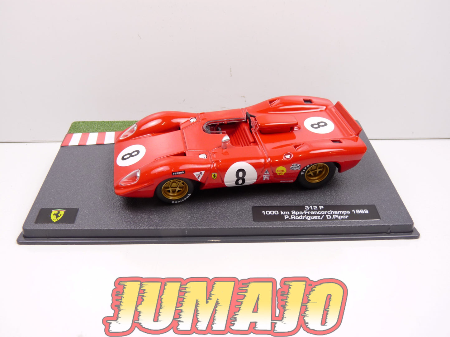 CF21 voiture 1/43 HACHETTES IXO FERRARI sport : 312 P 1000 km Spa 1969 #8