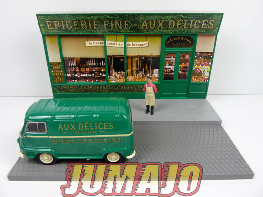 DIO6 Voiture + diorama 1/43 IXO : métiers de france Renault Estafette épicerie fine