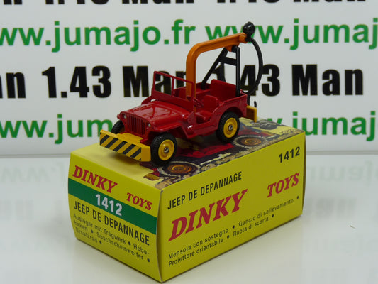 DT307 Voiture 1/43 réédition DINKY TOYS Atlas : JEEP de Depannage 1412