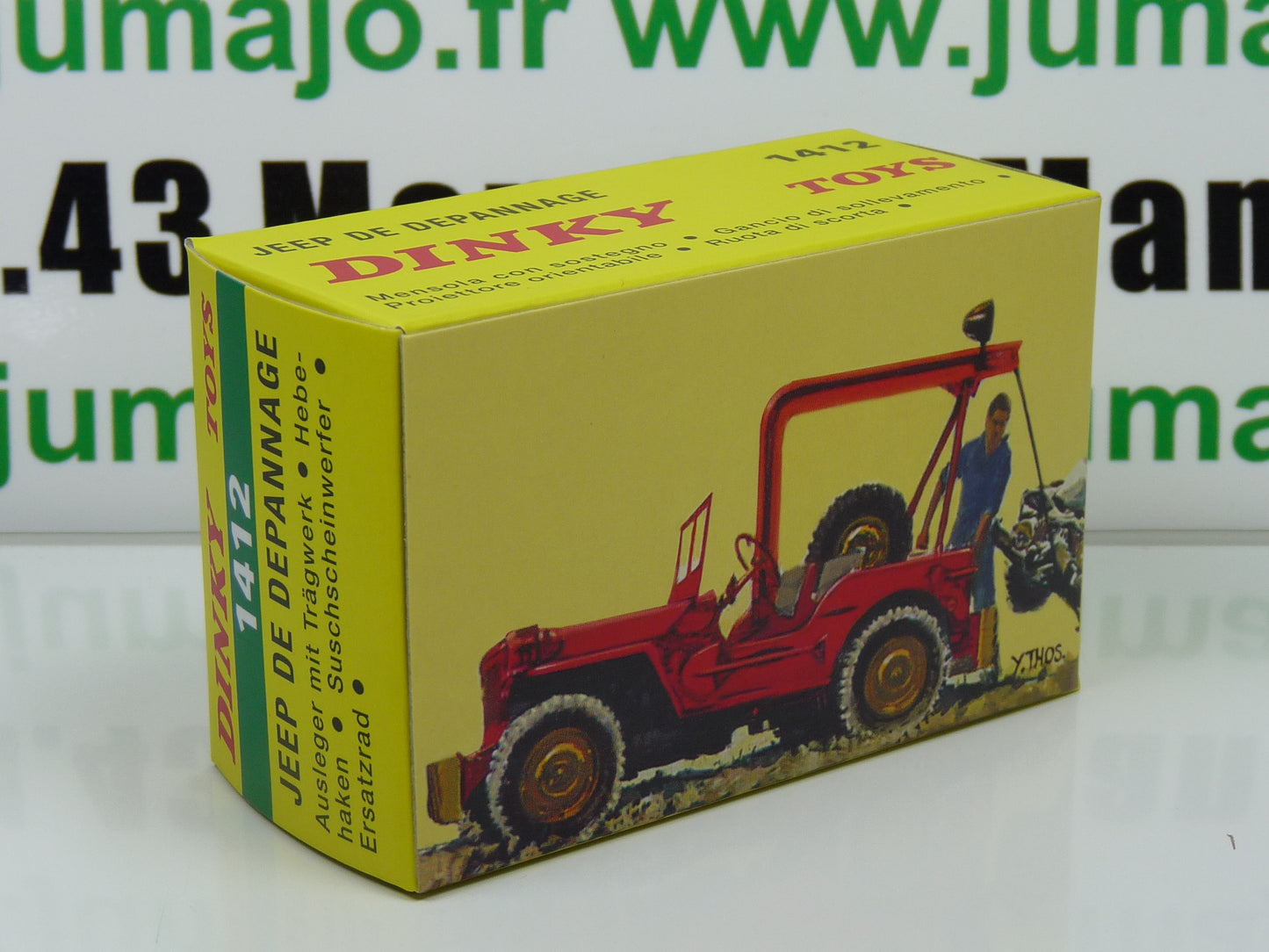 DT307 Voiture 1/43 réédition DINKY TOYS Atlas : JEEP de Depannage 1412