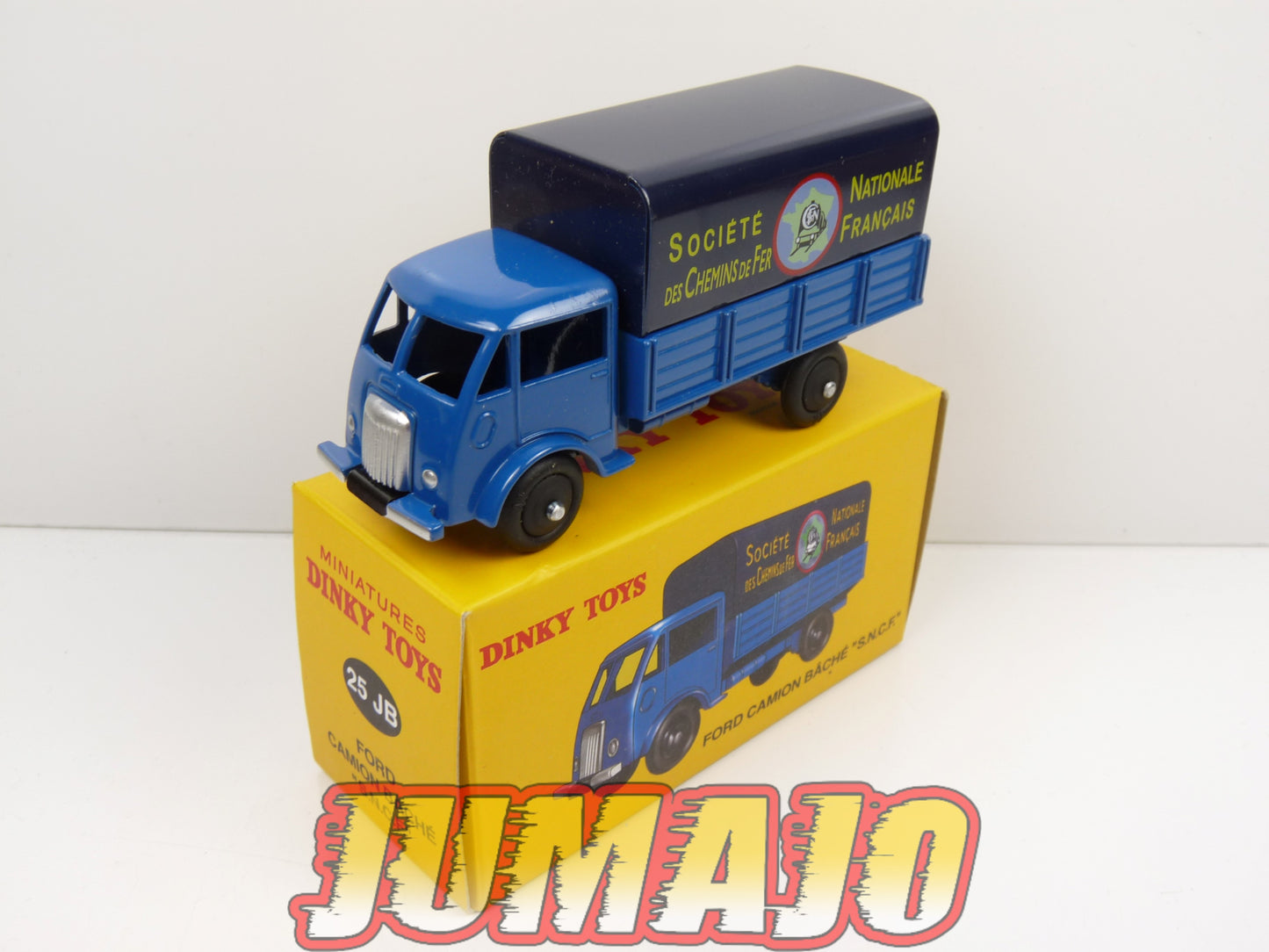 DT313 1/43 réédition DINKY TOYS Atlas : Ford camion Bâché SNCF 25JB