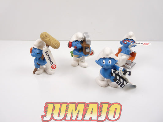 FIG102 lot de 4 figurines PVC Schleich Schtroumpf schlump smurf SCHTROUMPF CINEMA