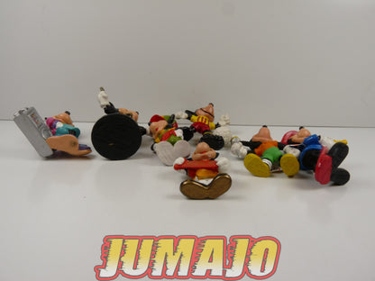 FIG34 lot 7 figurines PVC COMICS SPAIN/DISNEY BULLY 6cm : Mickey football, pompier, Chine Minnie