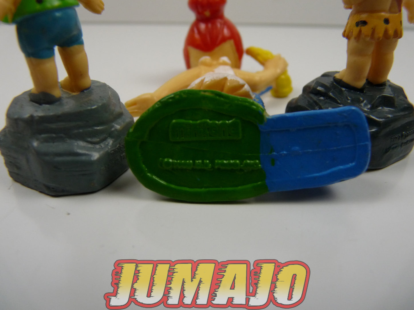FIG5 lot 3 figurines PVC Hanna Barbera Miniland : Famille Pierrafeu