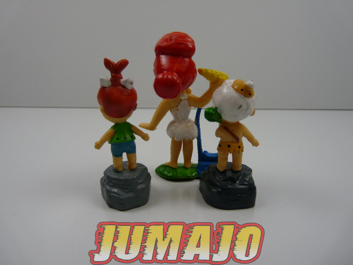 FIG5 lot 3 figurines PVC Hanna Barbera Miniland : Famille Pierrafeu