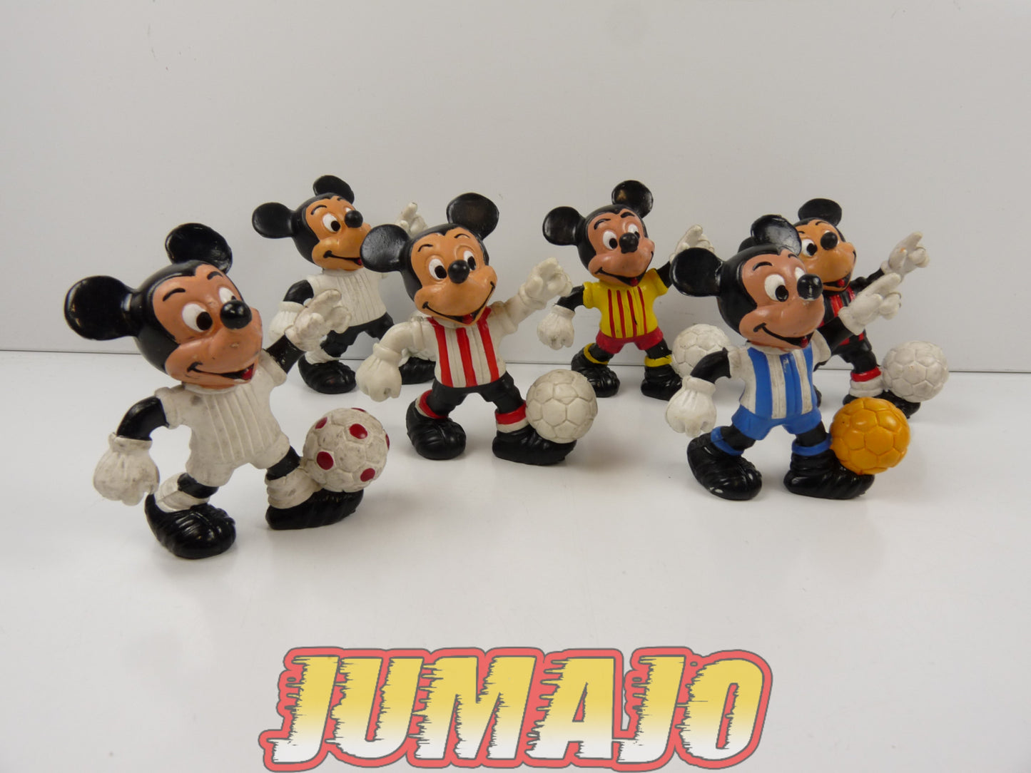 FIGZ lot 6 figurines PVC DISNEY COMICS SPAIN 6cm : Mickey football