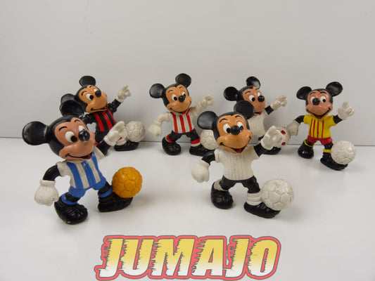 FIGZ lot 6 figurines PVC DISNEY COMICS SPAIN 6cm : Mickey football