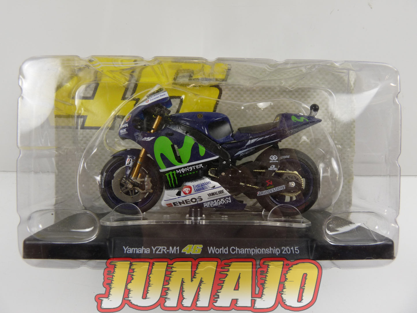 MR102 Moto Valentino Rossi LEO MODELS 1/18 : Yamaha YZR M1 #46 World Championship 2015