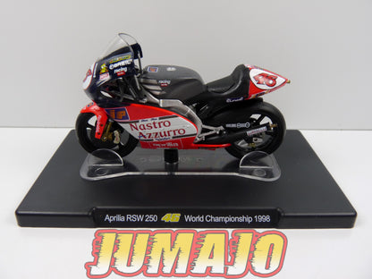 MR18 Moto Valentino Rossi LEO MODELS 1/18 : Aprilia RSW 250 #46 World Championship 1998