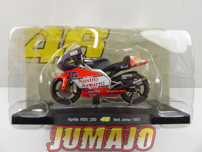 MR36 Moto Valentino Rossi LEO MODELS 1/18 : Aprilia RSV 250 #46 Test Jerez 1997