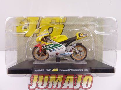 MR38 Moto Valentino Rossi LEO MODELS 1/18 : Aprilia RS 125 GP #46 European GP Championship 1995