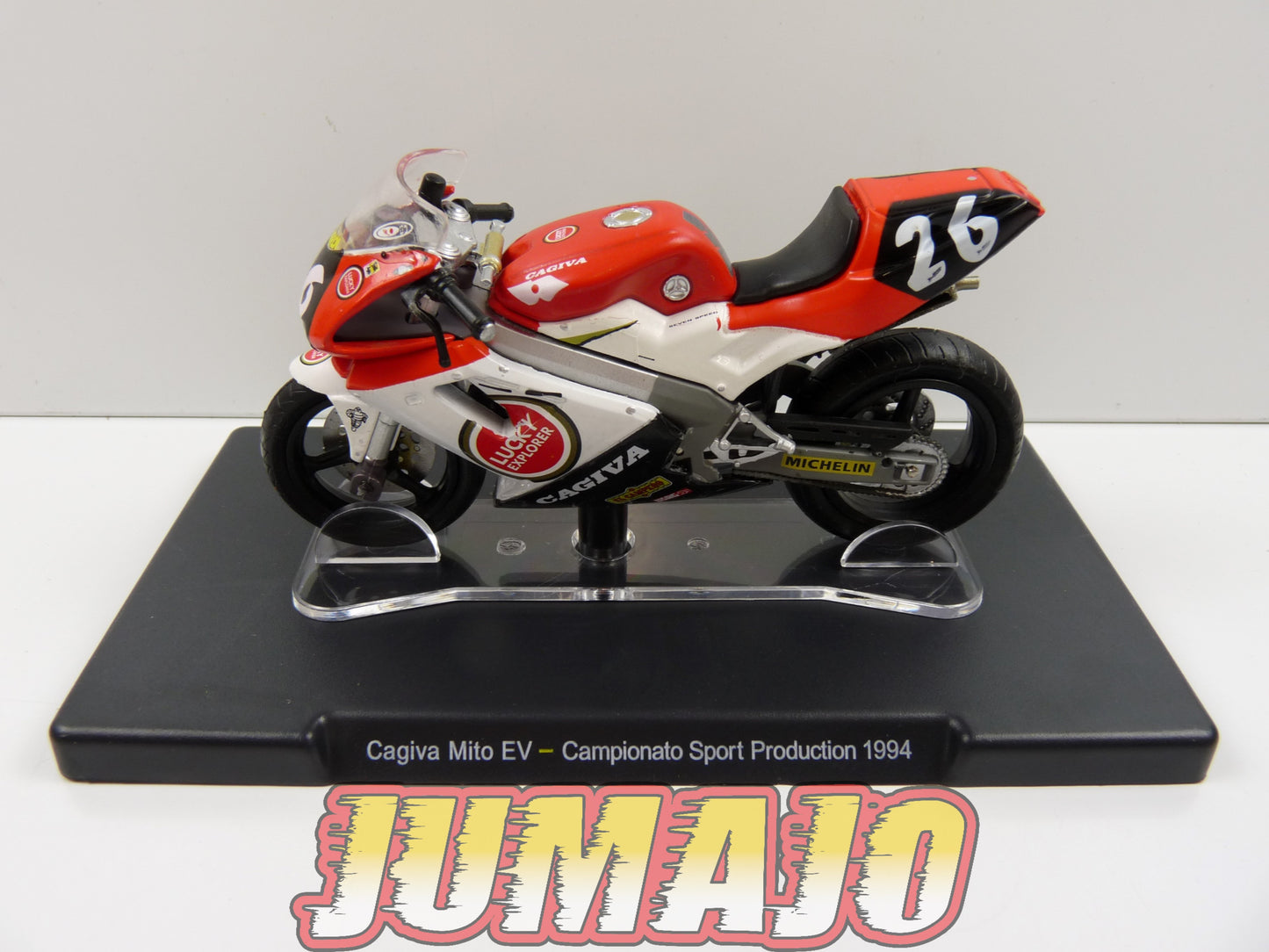 MR144 Moto Valentino Rossi LEO MODELS 1/18 : Cagiva Mito EV YZR M1 #26 Campionato sport production 1994
