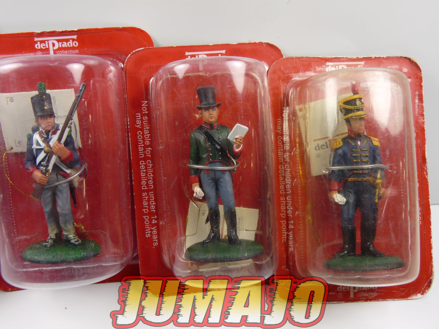 NAP28 Lot de 4 SOLDATS DEL PRADO Napoléon : Carabinier, Officier, Capitaine et grenadier