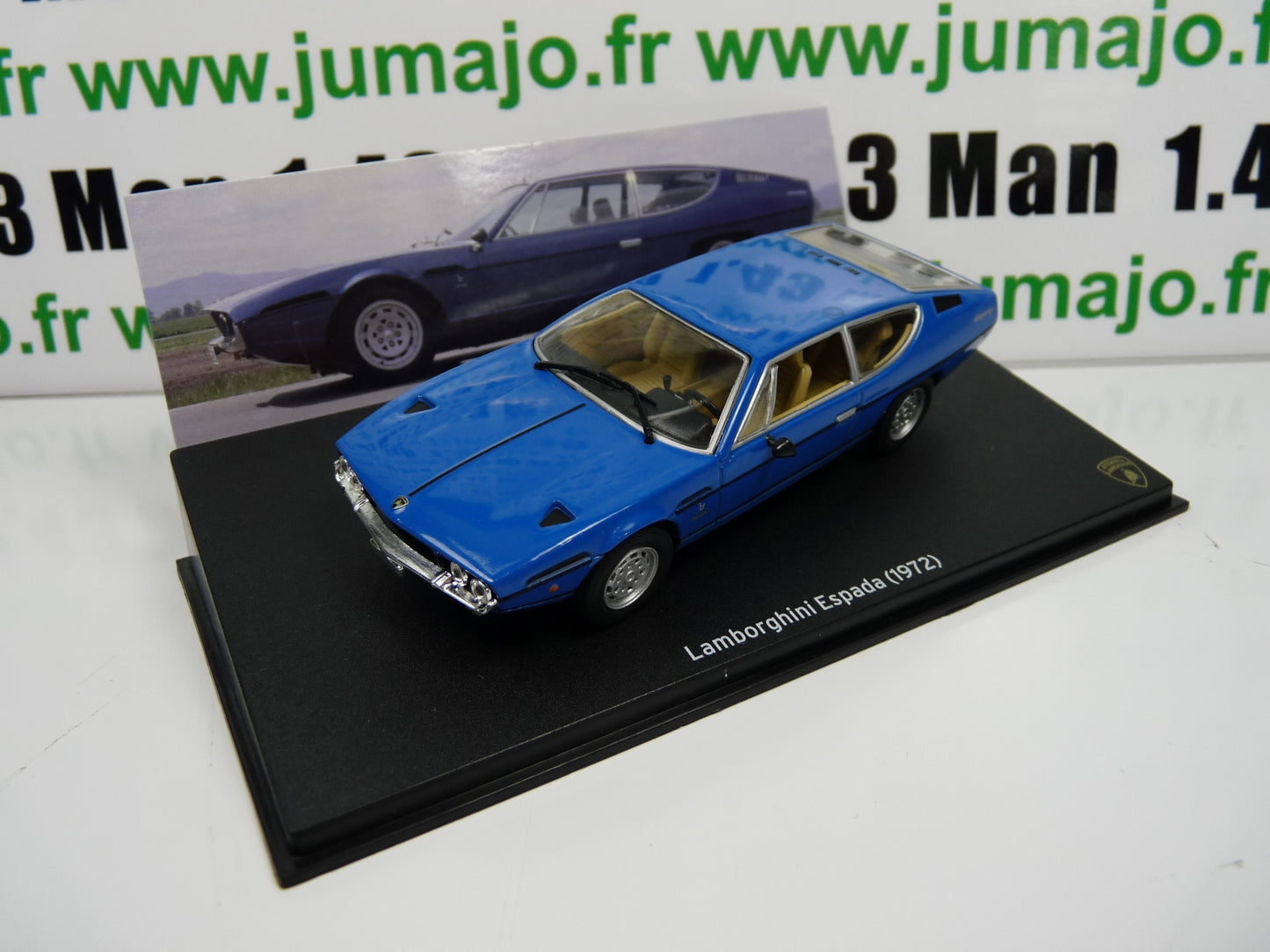 LB25 voiture 1/43 IXO LAMBORGHINI : Espada 1972 Bleu