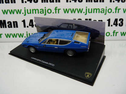 LB25 voiture 1/43 IXO LAMBORGHINI : Espada 1972 Bleu