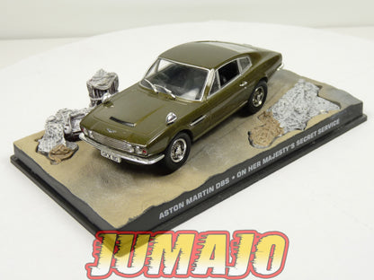 JB135 voiture 1/43 IXO 007 JAMES BOND Aston Martin DBS on her Majesty's secret service SANS PERSONNAGE