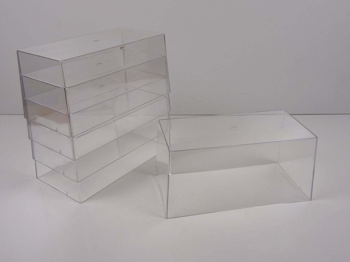 BTE5 Boîtes vitrine PETITES (RBA) 6 cm : Lot de 10 boîtes SANS socles