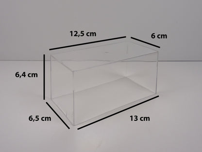 BTE6 Boîtes vitrine PETITES (RBA) 6 cm : Lot de 20 boîtes sans socles