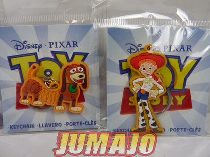 FIG84 Lot 4 Porte Cles KIDS Disney Pixar : Toy Story Woody Buzz Zigzag Jessie