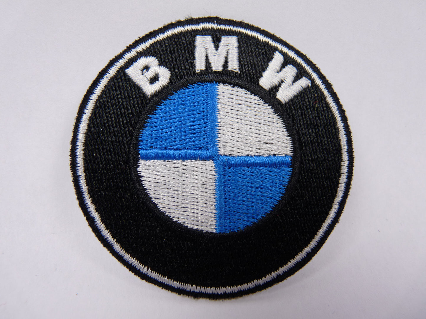 PTC1 Patch brodé thermocollé : logo BMW petit Diamètre environ 6 cm