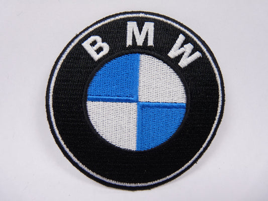 PTC2 Patch brodé thermocollé : logo BMW Grand Diamètre environ 8cm
