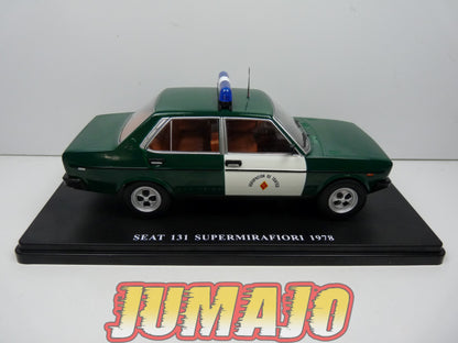 PVQ3 Voiture 1/24 SALVAT test espagne : SEAT 131 Supermirafiori 1978 Police