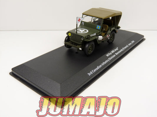 PZ72 Voitures Militaires 1/43 ALTAYA WW2 : Willys MB Jeep France 1944