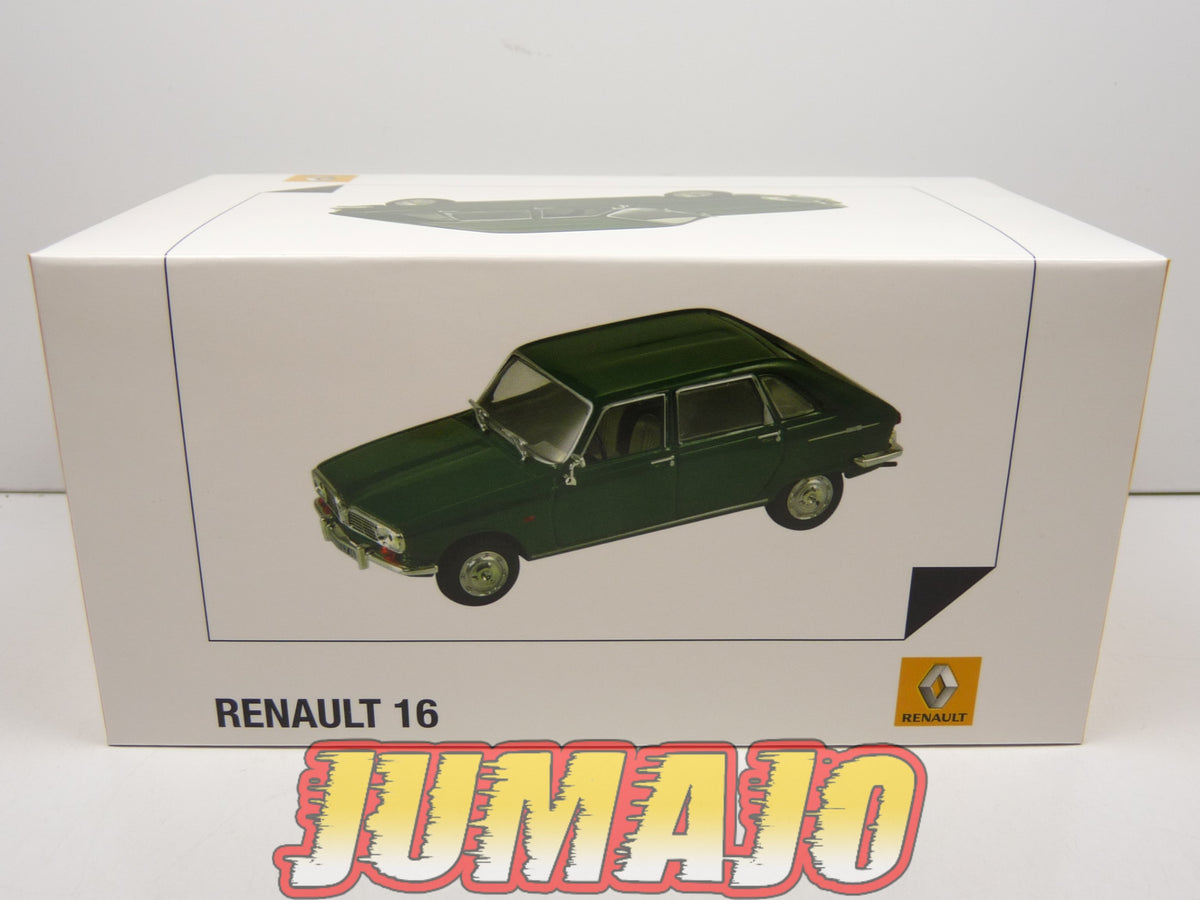 Voiture Miniature Renault 16 R16 1965 Verte 1:43 Norev - Modèle Réduit Métal Boutique Renault
