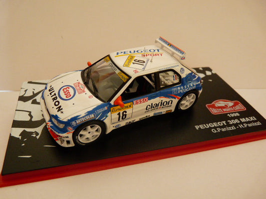 RMC7 1/43 IXO Altaya Rallye Monte Carlo : PEUGEOT 306 Maxi Panizzi 1998 #16