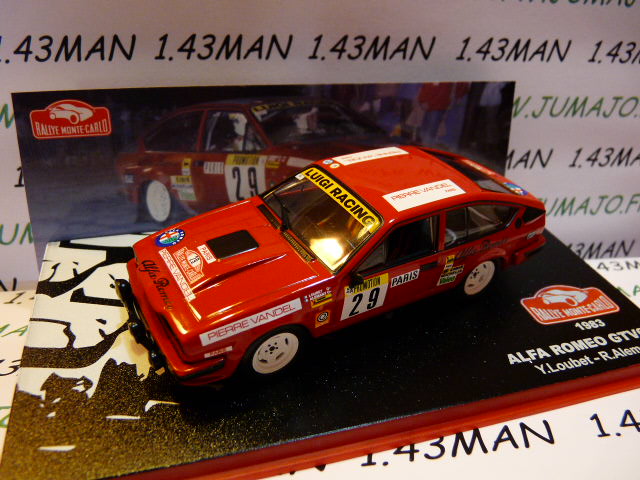 RMC29 1/43 IXO Altaya Rallye Monte Carlo : ALFA Romeo GTV6 Loubet 1983 #29