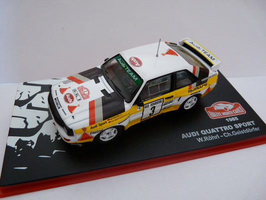 RMC23 1/43 IXO Altaya Rallye Monte Carlo : AUDI Quattro sport Rohrl 1985 #3