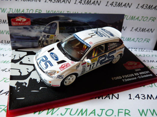 RMC126 1/43 IXO Altaya Rallye Monte Carlo : FORD Focus RS WRC Delecour 2001 #17