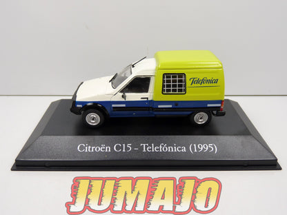 SER34 Voiture 1/43 SALVAT Vehiculos Servicios : CITROËN C15 - Telefonica (1995)