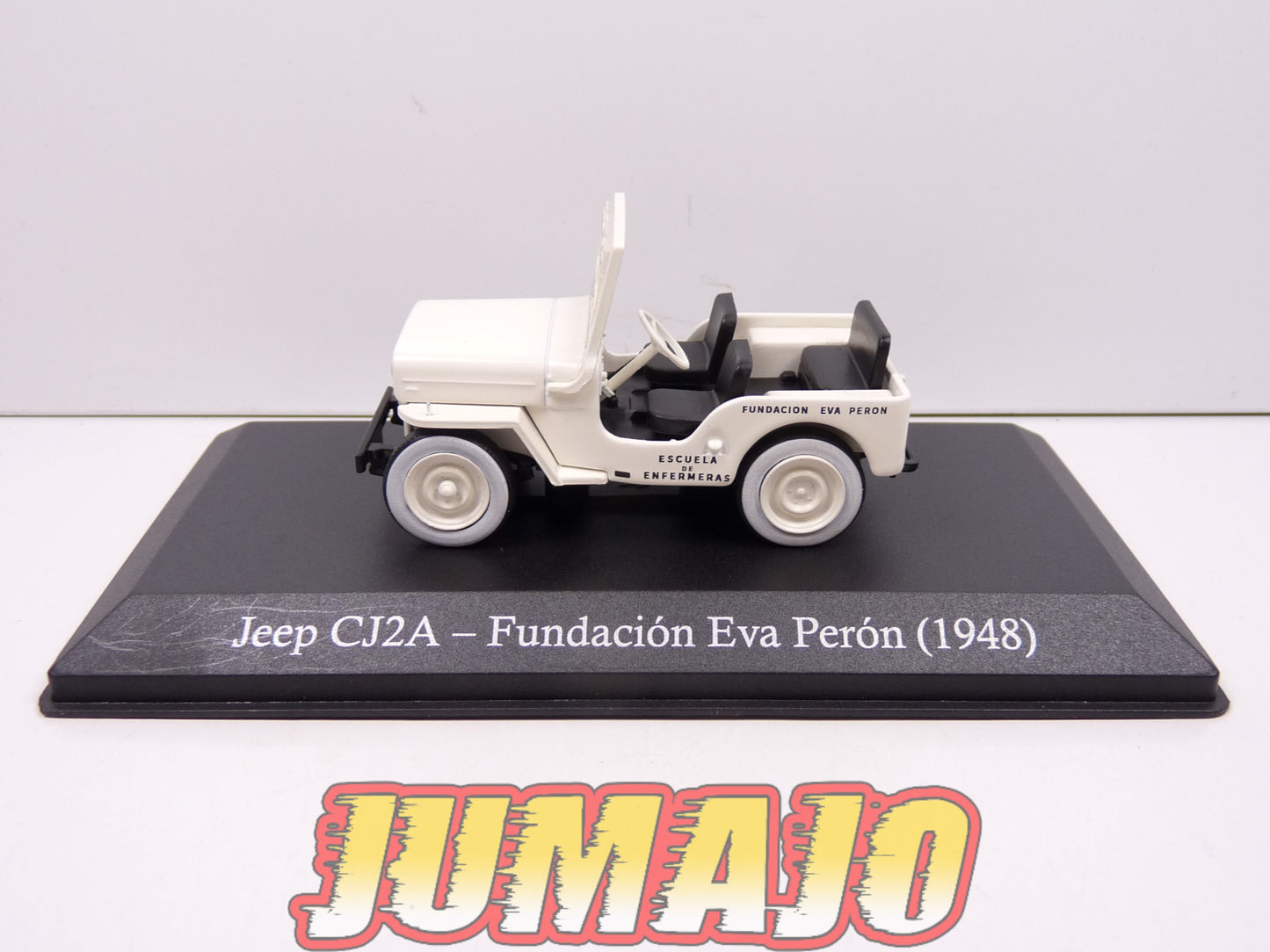 SER37 Voiture 1/43 SALVAT Vehiculos Servicios :  JEEP CJ2A Willys - Fundacion Eva Peron (1948)