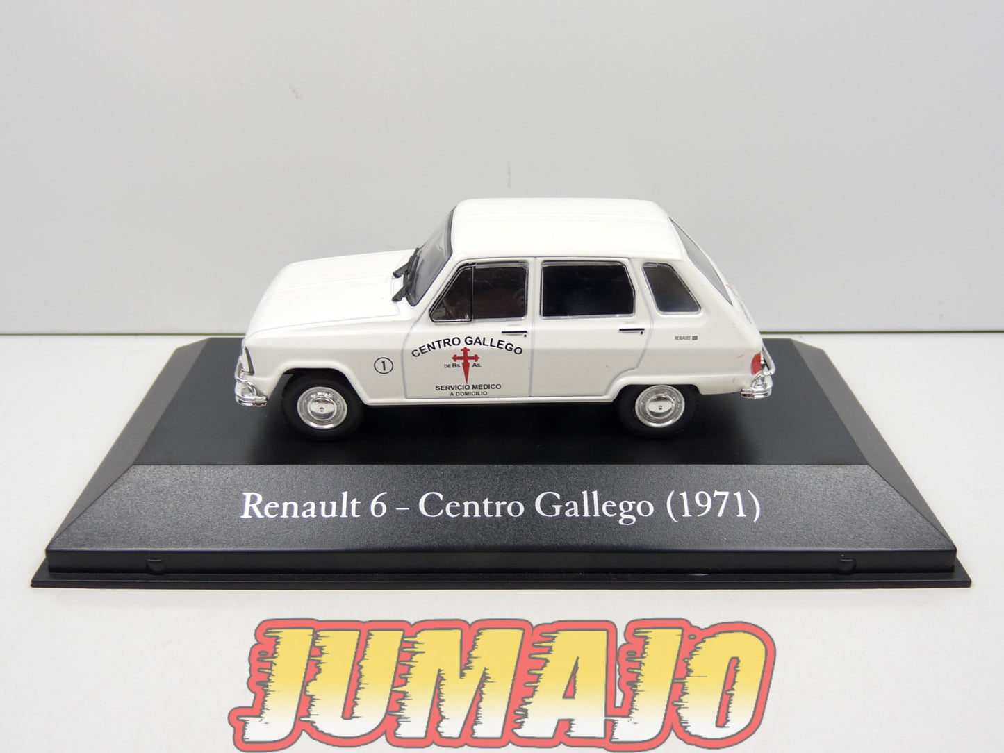 SER47 Voiture 1/43 SALVAT Vehiculos Servicios : RENAULT 6 - Ambulance Centro Gallego (1971)
