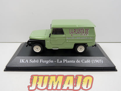 SER49 Voiture 1/43 SALVAT Vehiculos Servicios :  IKA Sabu Furgon JEEP Willys - La Planta de Café (1965)