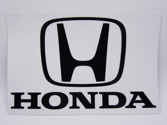 STK11 Sticker Autocollant : logo Honda Rectangle Largeur 14.2 cm hauteur 9.9 cm
