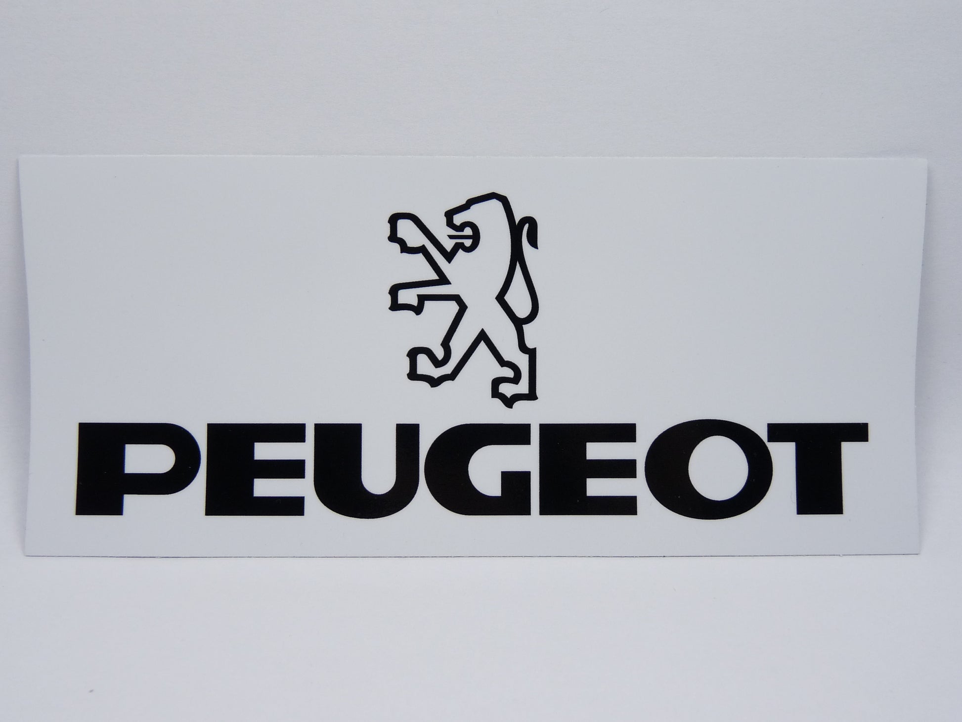 STK12 Sticker Autocollant : logo Peugeot Rectangle Largeur 18 cm